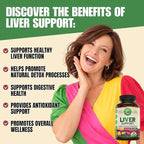 Advanced Liver Cleanse Detox & Repair Formula with Milk Thistle. Liver Detox & Support Supplement for Men & Women, USA Made. Liver Repair & Detox Support, 512mg