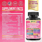 Myo-Inositol + Saffron – Hormonal Balance & Metabolic Support with D-Chiro, DIM, Berberine & Ashwagandha + 6-in-1 Saffron Blend with Lutein, Zeaxanthin, Green Tea & Glucomannan