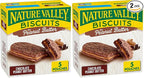 Nature Valley Biscuit Sandwiches, Chocolate Peanut Butter Snacks, 5 ct, 6.75 OZ (Pack of 2)
