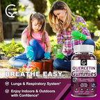 (2 Pack) Quercetin Gummies - Quercetin with Bromelain 2378mg - Blend with Elderberry, Echinacea Purpurea Extract, Zinc, Vitamin C,D3,K2, Complex Supports Immune, Cardiovascular & Respiratory Function
