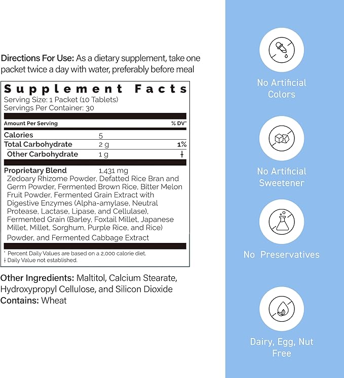 Umeken Okinawa Zedoary – Purple Turmeric with Fermented Cabbage Extract, Bitter Melon, and 5 Digestive Enzymes, Gut & Digestive Health Supplement, 1-Month Supply, 30 Count