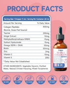 Premium Collagen for Dogs & Cats Skin and Coat Supplement, 10 in 1 Liquid Collagen for Cats -Support for Joints, Hips, Skin & Coat Health with Hyaluronic Acid, Biotin, MSM - Roast Chicken Flavor