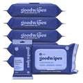 goodwipes Flushable Butt Wipes - Vitamin E & Aloe - Sewer & Septic Safe - Extra Large Adult Wet Wipes For Women & Men - Bathroom Essentials - Cedar, 318 Count (6 Packs + 1 Travel)