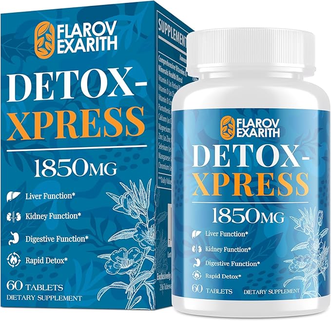 Canna Cleanse, Liver Detox & Repair Chewable Tablets, Milk Thistle Supplement, Fast-Acting Body Detox for Women & Men, Toxin Flush for Liver, Kidney, Digestion & Metabolism, 120 Tablets