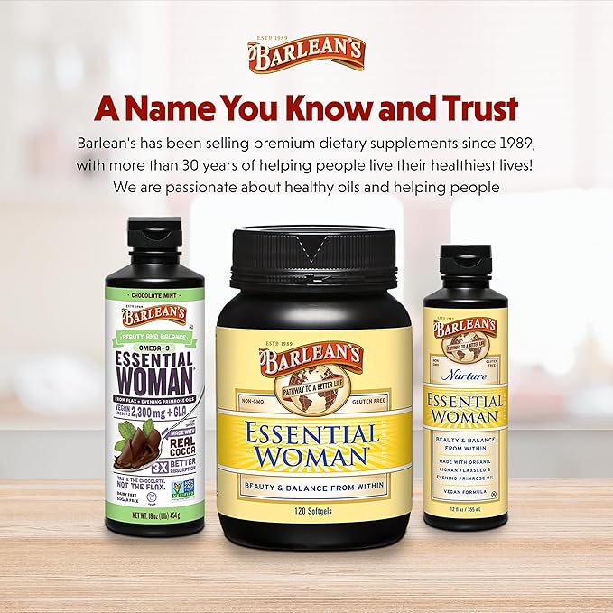 Barlean's Organic Oils Essential Woman, 120 Count Bottle