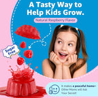 Saffron + Magnesium Glycinate+ Omega-3 - Calm Focus Gummies for Kids 4+, Saffron Extract Supplement with L-Theanine, Holy Basil, Rosemary, B6, B9, B12, D3 for Happy Mood, Cognition, ZZz, Sugar Free