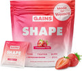 Gains in Bulk Shape Instantized Creatine for Women, Strawberry Fizz Flavor, Vegan Daily Workout Supplement with Hyaluronic Acid and Paraxanthine, Supports Energy and Lean Muscle, 20 Packets