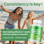 Body Deodorizing Supplement, Natural Internal Odor Control Pills for Men & Women, Chlorophyll Capsules for Skin, Breath and Gut Health (60 Capsules)