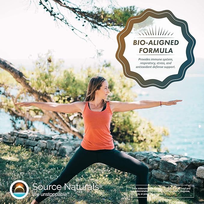 Source Naturals Wellness Formula Bio-Aligned Vitamins & Herbal Defense - Immune System Support Supplement & Immunity Booster - 90 Tablets