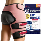 Dr. Arthritis Sciatica Hip Brace with Adjustable Thigh Compression, Hip Stabilizer for Walking, Sports & Daily Comfort, Sciatica Pain Relief Devices for Joint Stability & Injury Recovery (Pink, L/XL)