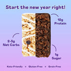 Magic Spoon Treats - 16 High Protein Bars: 8 Double Chocolate & 8 Blueberry Muffin - High Protein Gluten Free Snack - Sugar Free & Gluten Free Protein Cereal Bar - Low Carb & Keto Friendly