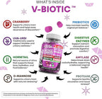 Clean Nutra Vbiotic Gummies, Cranberry, Horsetail, D-Mannose, UVA-Ursi, Probiotic Blend, Enzyme Blend, 60 Count (2)