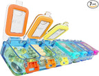 Weekly Pill Organizer 1 time a Day – Pill Box 7 Day with Enhanced Waterproof Seal, Large compartments Hold Big Vitamins & Supplements, Upgraded Locking lids, for Home & Travel use, Durable Hard case