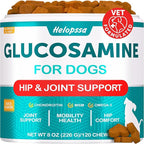 Glucosamine for Dogs - 30,000 mg per Pack - w/ Omega-3 Fish Oil, Chondroitin, MSM - Dog Glucosamine Chews - Hip and Joint Supplement for Mobility, Cartilage Health - Ideal for Senior Dogs - 120 Treats