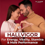 "N/A" HALLVIGOR Men’s Daily Multivitamin – Korean Ginseng, Damiana, Saw Palmetto, Biotin, B Complex, Zinc, Royal Jelly – 60 Capsules – Hallusa Natural
