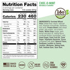 Lenny & Larry's Complete Protein Cookie, [Choc-O-Mint], Chewy Soft Baked, 16g Plant Protein, Vegan, Non-GMO, High Fiber, [4 Ounce] Cookie (Pack of 12)