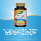 Nature's Way Kids Cool & Calm Gummies, Supports a Calm Mood in Kids Ages 8+*, Lemon Balm, Magnesium, Vitamin B6, L-Theanine, Grape Flavored, Vegetarian, 40 Count (Packaging May Vary)
