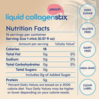 Hydrolyzed Liquid Collagen Peptides for Women & Men - Grass-Fed Bovine Protein Supplement for Hair Growth, Skin and Nails (Pack of 14, Peach)