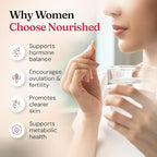 Nourished 40:1 Myo-inositol & D-Chiro Inositol Supplement for Women with Fertility, Skin Health, or Menstrual Cycle Symptoms - Hormone Balance for Women - 360 Capsules