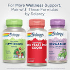 SOLARAY Red Yeast Rice Plus CoQ-10 & No-Flush Niacin Vitamin B-3, Healthy Heart & Cardiovascular Support, Non-Irradiated & Citrinin Free, 60 Servings, 60 VegCaps