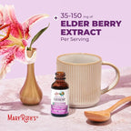MARYRUTH'S Elderberry Liquid Drops for Adults & Kids | Immune Support | Antioxidant | Overall Wellness | Elder Berry Extract | USDA Organic | Sugar Free | Vegan | Non-GMO | Gluten Free | 1 Fl Oz