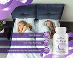 CogniTune Natural Sleep Aid for Adults - Herbal Sleep Aid Supplement - Non-Drowsy Formula with Melatonin, Valerian Root, Lemon Balm, Chamomile, GABA & More