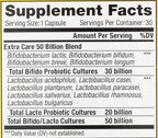 Renew Life Extra Care Digestive Probiotic Capsules, 50 Billion CFU Guaranteed, Daily Supplement Supports Immune, Digestive, Respiratory Health(1), L. Rhamnosus GG, Dairy, Soy and Gluten-Free, 30 Count