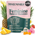 Premium Feminine Balance Gummies - for Women’s Health & Wellness - Immune Support - Vegan, Gluten-Free - Hawaiian Pineapple - 90 Gummies - 45 Servings