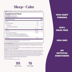 Natrol Sleep+ Calm Melatonin Gummies for Adults, Sleep Gummies, Strawberry Flavor, 60 Gummies, 30 Day Supply
