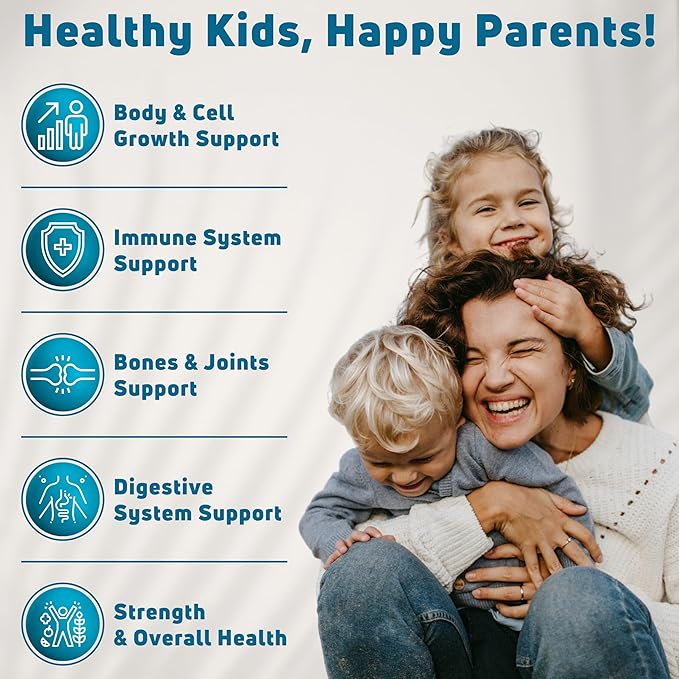 Vegetarian Kids Multivitamin Gummies, 30–60 Servings. With 14 Essential Vitamins & Minerals. Gelatin-Free, Gluten-Free. Non-GMO Gummy Vitamins for Toddlers, Support Immune, Bones & Overall Wellness