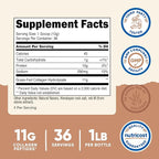 Nutricost Collagen Peptides Powder 1LB (454 G) (Salted Caramel) - Grass Fed Bovine Collagen Hydrolysate