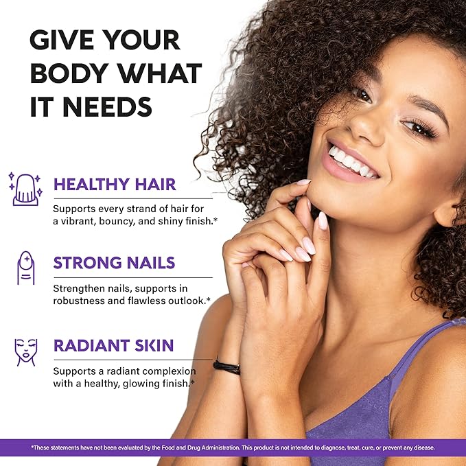 Liquid Biotin & Collagen 60,000 mcg - Vitamins for Hair Growth Support - Extra Strength Drops for Women & Men - Liquid Collagen Supplement - Strong Nails & Healthy Skin - Made in USA - 2 Fl Oz