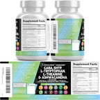 Clean Nutraceuticals GABA 750mg 5 HTP 200mg L Tryptophan 500mg L Theanine 200mg Ashwagandha SAM-e L-Glycine - Mood Support Vitamins for Women and Men with L-Tyrosine (90 Count (Pack of 2))