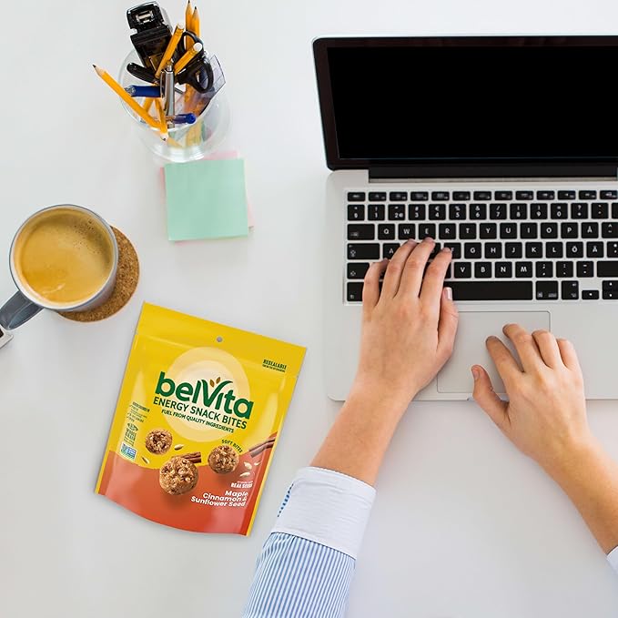 belVita Energy Snack Bites, Maple, Cinnamon and Sunflower Seed, 6-5 oz Bags