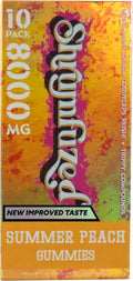 Shrumfuzed - Proprietary Nootropic Gummy 8000mg - Now with New Improved Taste - Lion's Mane, Reishi, Chaga, and Cordycep Nootropic Mushroom Blend (10, Summer Peach)