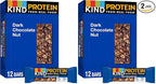 KIND Protein Bars, Dark Chocolate Nut, Healthy Snacks, Gluten Free, 12g Protein, 12 Count (Pack of 2)