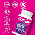 Florajen Women’s Triple-Action Probiotic, Prebiotic + Probiotic + Cranberry for Vaginal, Digestive, & Immune Support - Fast-Acting - Clinically-Studied - Gluten-Free & Vegan - 30-Count