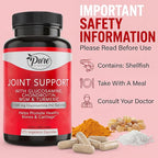 Pure By Nature Joint Support, Glucosamine with Chondroitin Turmeric MSM Boswellia Supplement, 270 Capsules