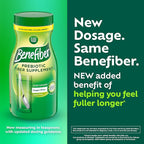 Benefiber Daily Prebiotic GLP-1 Friendly Fiber Supplement Powder for Digestive Health, Unflavored - 250 Teaspoons (17.6 Ounces)