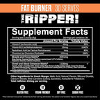 JNX SPORTS The Ripper! Fat Burner Pre Workout for Men & Women – Thermogenic Fat Burning Powder & Appetite Suppressant, Boost Energy & Endurance – Peach Mango, 30 Servings
