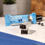 Quest Nutrition Crispy Cookies & Cream Hero Protein Bar, 18g Protein, 1g Sugar, 3g Net Carb, Gluten Free, Protein Snack, Keto Friendly, 12 Count