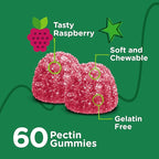 Viteey Kids Magnesium Citrate Gummies - Supports Sleep Aid, Calm Gummies, Muscle Relaxer, Optimal Relaxation - Vegetarian, Gelatin Free, Gluten Free, GMO Free - Tasty Chewable Raspberry Flavored Gummy