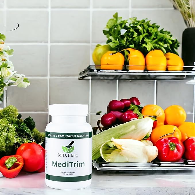 MediTrim Energy Supplements, Metabolism Booster, Supports Vitality, Satiety & Physique Goals, Smooth System Balance Green Coffee Bean, Apple Cider Vinegar, Hibiscus 270 Capsules (Pack of 3)