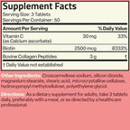 Bronson Collagen Peptides 3000mg (per Serving) with Biotin & Vitamin C - for Hair, Skin & Nails Support, Non-GMO, 150 Tablets