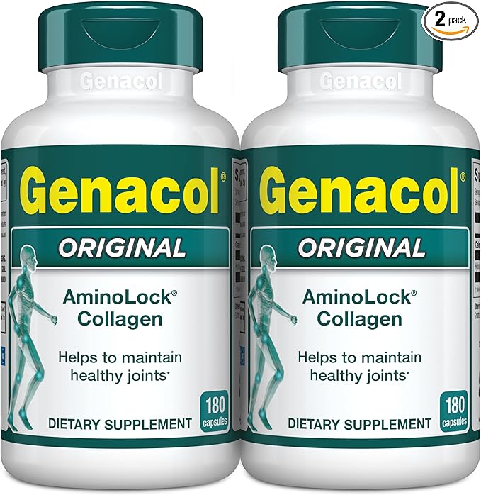 Genacol Original – Collagen Supplement with Ultra-Hydrolyzed Peptides for Joint Health Support, Value Duo-Pack, 360 Capsules (120-Day Supply)