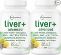 Liver Advanced+, 480 Veggie Capsules | 20-in-1 Complex + Milk Thistle, Dandelion, NAD, NAC, ALA, TUDCA, Glutathione, Artichoke, Turmeric, & Astragalus | Non-GMO, Gluten Free