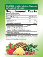 Nature's Truth Multi Collagen Gummies | Type I, II, III, V, X | 60 Count | Non-GMO & Gluten Free Complex Supplement | Mixed Fruit Flavor