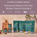 Hormone Balance Protein Powder – PMS & Perimenopause Relief for Cramps, Bloating & Mood Swings – Vegan Plant Based Superfood – 7 Servings