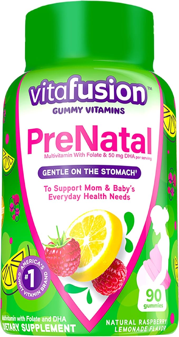 Vitafusion PreNatal Gummy Vitamins 90 Count, Extra Strength Vitamin D3 Gummy 120 Count - Pregnancy Vitamins for Women and Bone Immune Support