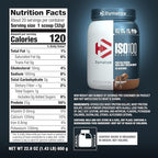 Dymatize ISO100 Hydrolyzed Protein Powder, 100% Whey Isolate Protein, 25g of Protein, 5.5g BCAAs, Gluten Free, Fast Absorbing, Easy Digesting, Gourmet Chocolate, 3 Pound (42 Servings)